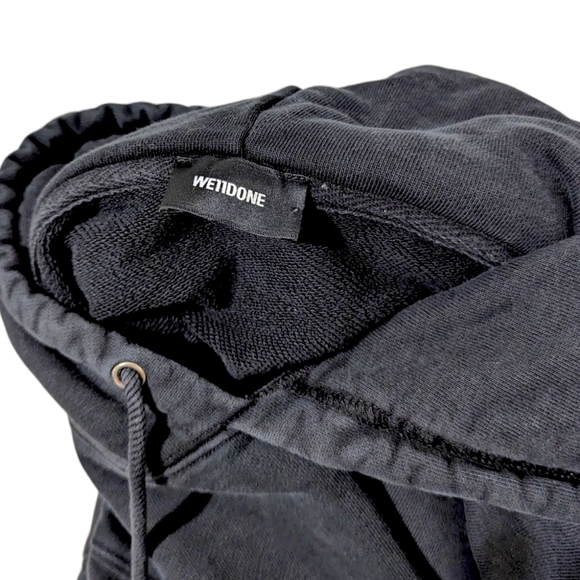 WE11DONE Men's HOODIE "Homesick" 2015 Size Large Distressed Vintage VTG Inspired - Picture 5 of 10